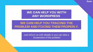 Fix all wordpress errors and debug wordpress site - Best WordPress service