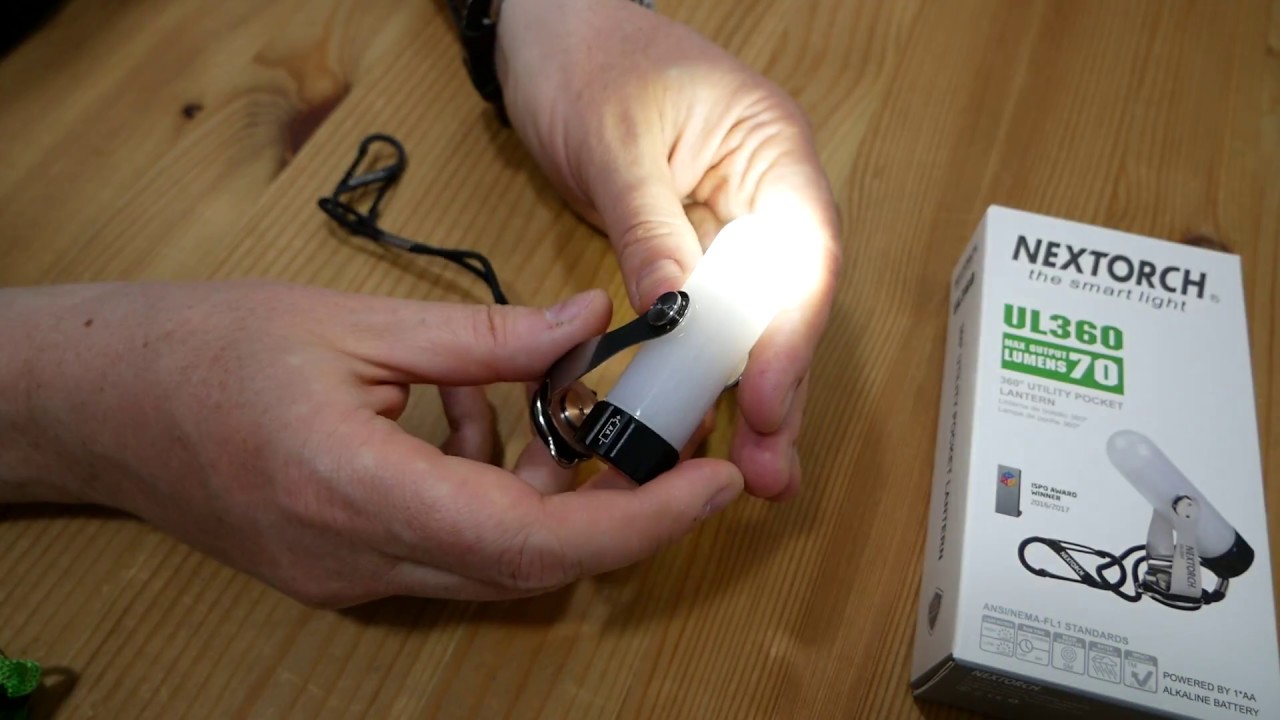 Nextorch UL360 | Outdoor & Camping LED Lampe | Cree XP-G2 | 1 x AA | 10 & 70 Lumen