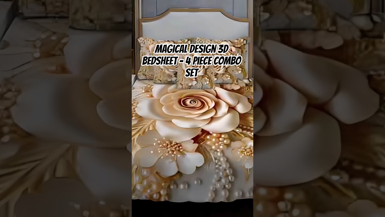 Watch 💥 Magical Design 3D Bedsheet – 4 Piece Combo Set 💥 #shorts #trendingshorts #viralshorts #bedsheets on YouTube Watch 💥 Magical Design 3D Bedsheet – 4 Piece Combo Set 💥 #shorts #trendingshorts #viralshorts #bedsheets on YouTube