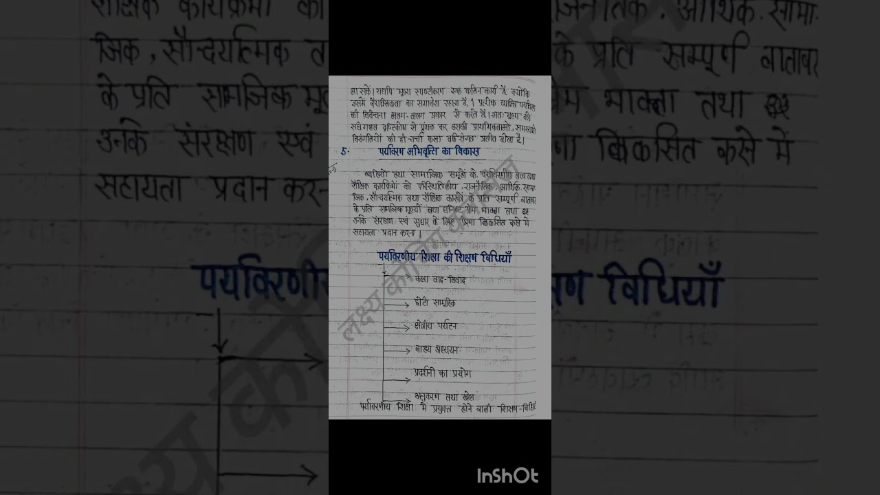 Bed 1st year paryavaran Shiksha .