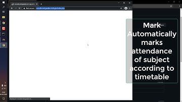 Mark attendance on Moodle automatically