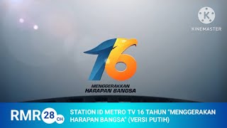 Download lagu Station ID Metro TV 16 'Tahun Menggerakan Harapan Bangsa' November 2016 (Versi putih)