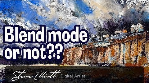 Comparing painting on layers with and without blend modes