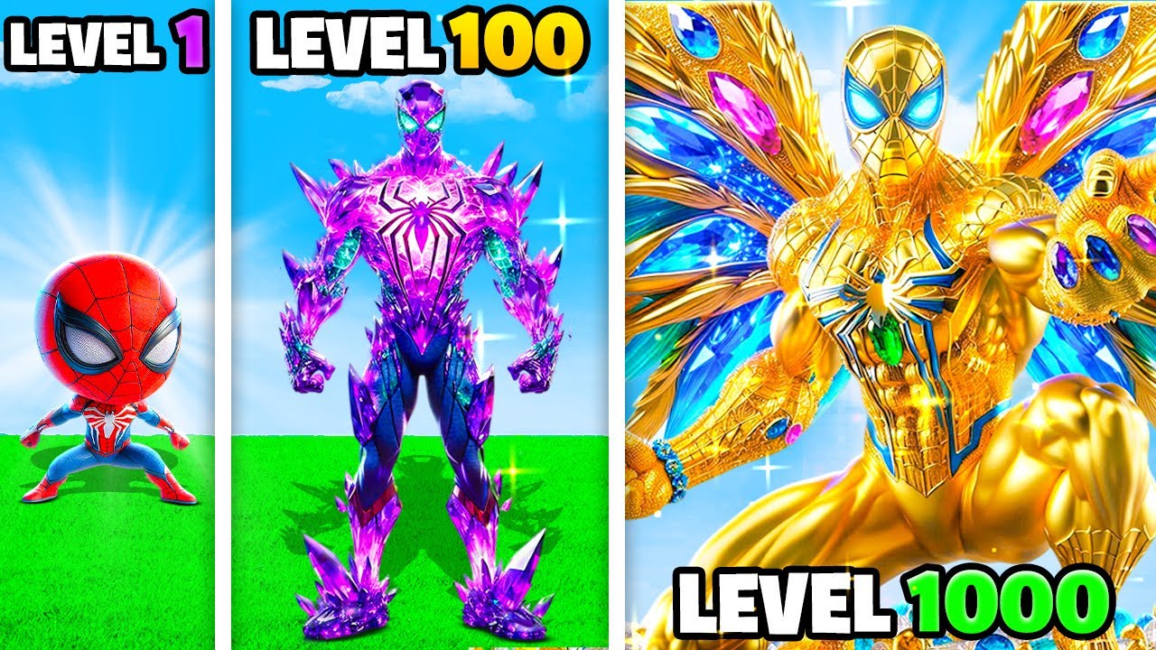Level 1 To 1000 SPIDERMAN In GTA 5!