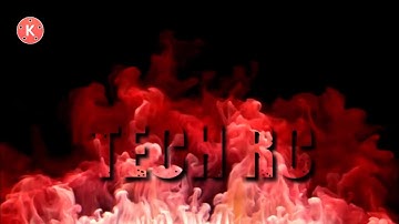 How to Make Red Smoke Reveal Text Animation intro in Kinemaster in hindi