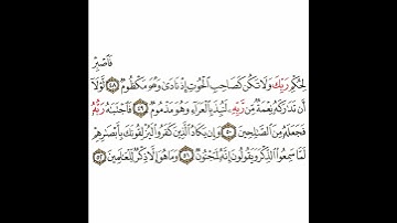 سورة القلم 7 القسم السابع تكرار كيفي من .. فاصبر لحكم ربك .. إلى .. وما هو إلا ذكر للعالمين