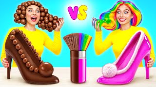 Chocolate Edible Makeup Challenge | Prank Wars by Choco DO
