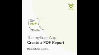 Share reports with your doctors using mySugr app screenshot 2