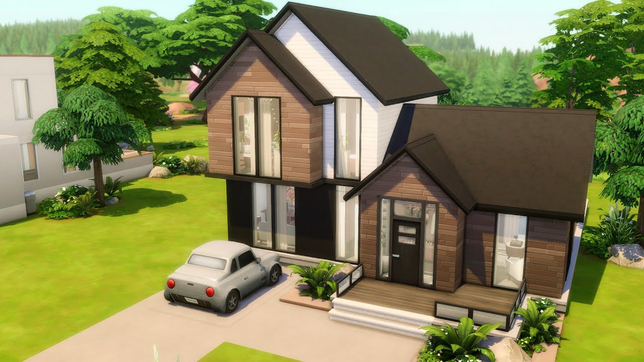 Scandinavian Home | Sims 4 Speed Build - YouTube