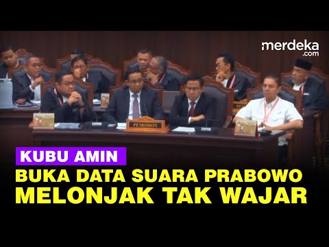 Kubu AMIN Perlihatkan Data Suara Prabowo Melonjak Tak Wajar ke Hakim MK