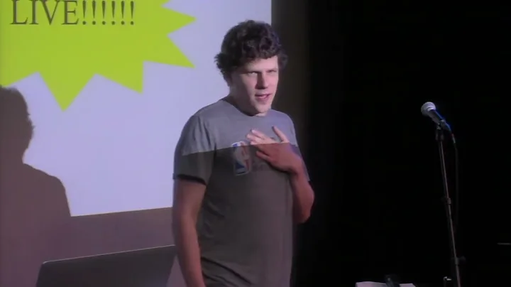 jesse eisenberg improvising a one-man one-act play...