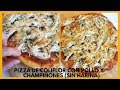 PIZZA DE COLIFLOR CON POLLO Y CHAMPIÑONES | Cómo hacer una Pizza sin harina