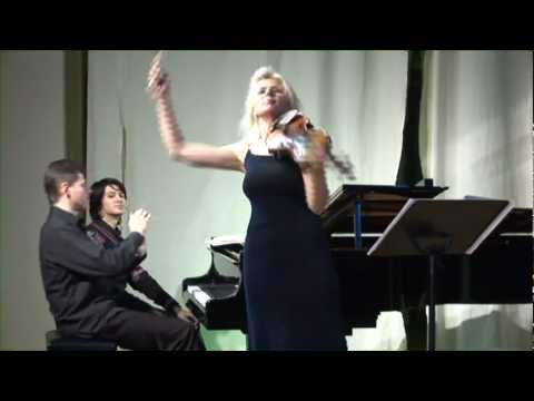 Ravel Violin Sonata (3rd movement Perpetuum mobile) by Clara Cernat and Thierry Huillet live