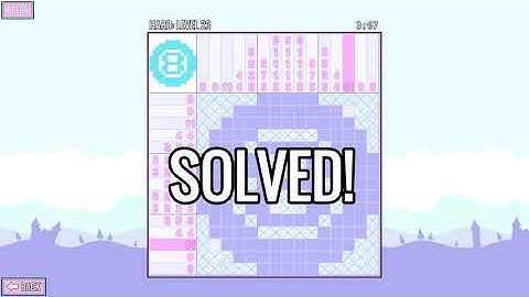 Picross Touch Hard Speed Playthrough 21-25 (5/37)