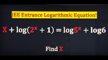 How to Solve an Exponential Logarithm Question easily? #exponential #logarithms #maths #jeemains