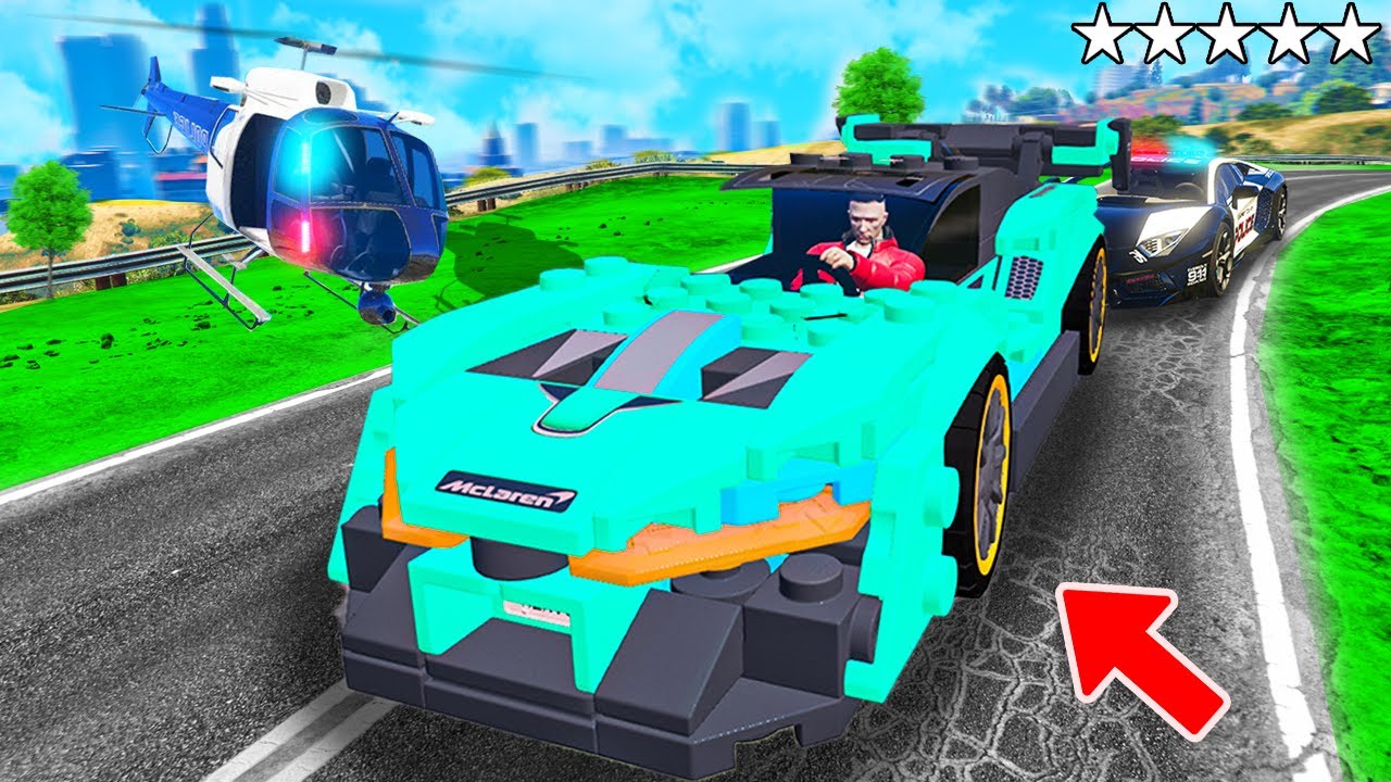 POLIZEI verfolgt LEGO SPORTWAGEN in GTA 5! (Polizei vs. Dieb)