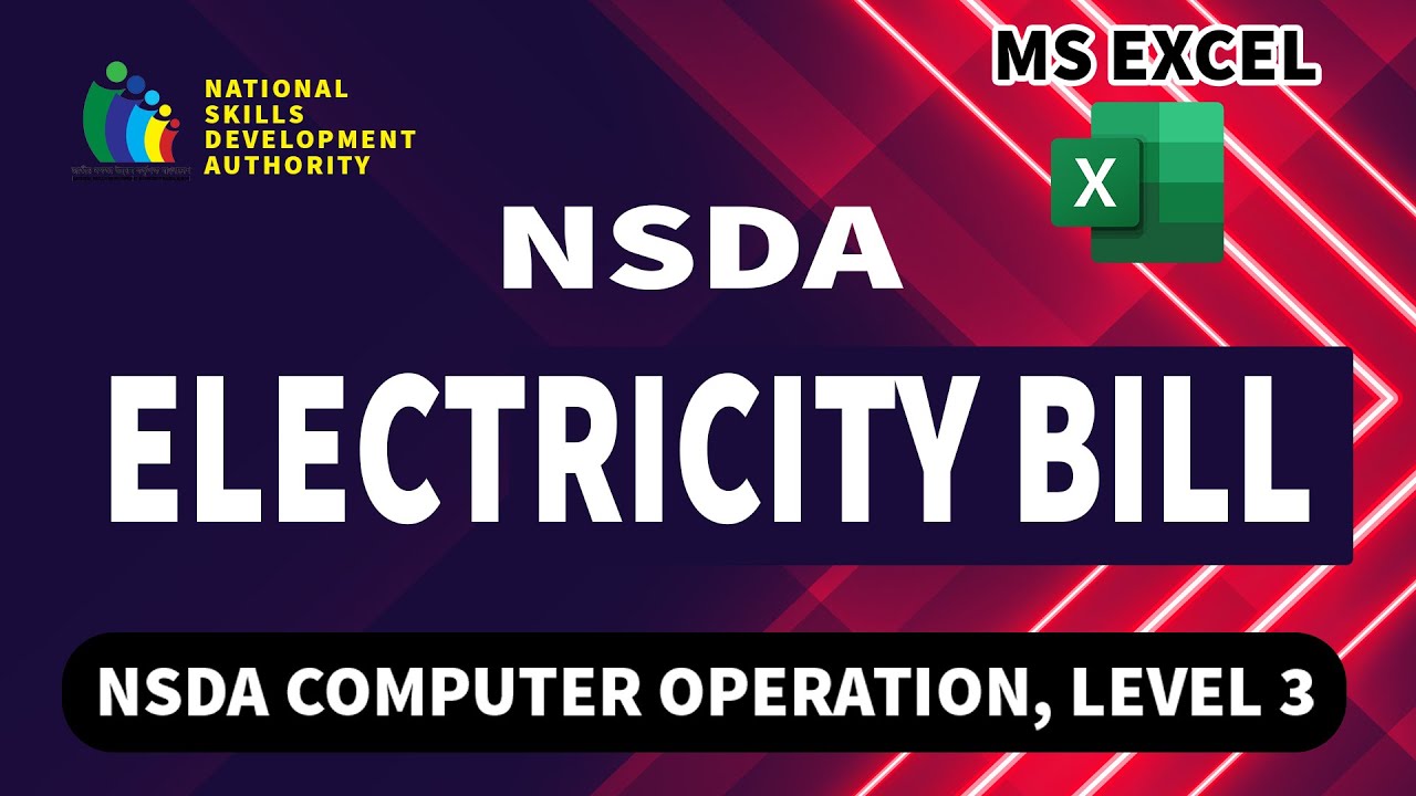 Electricity Bill project as per specification in MS Excel Computer ...
