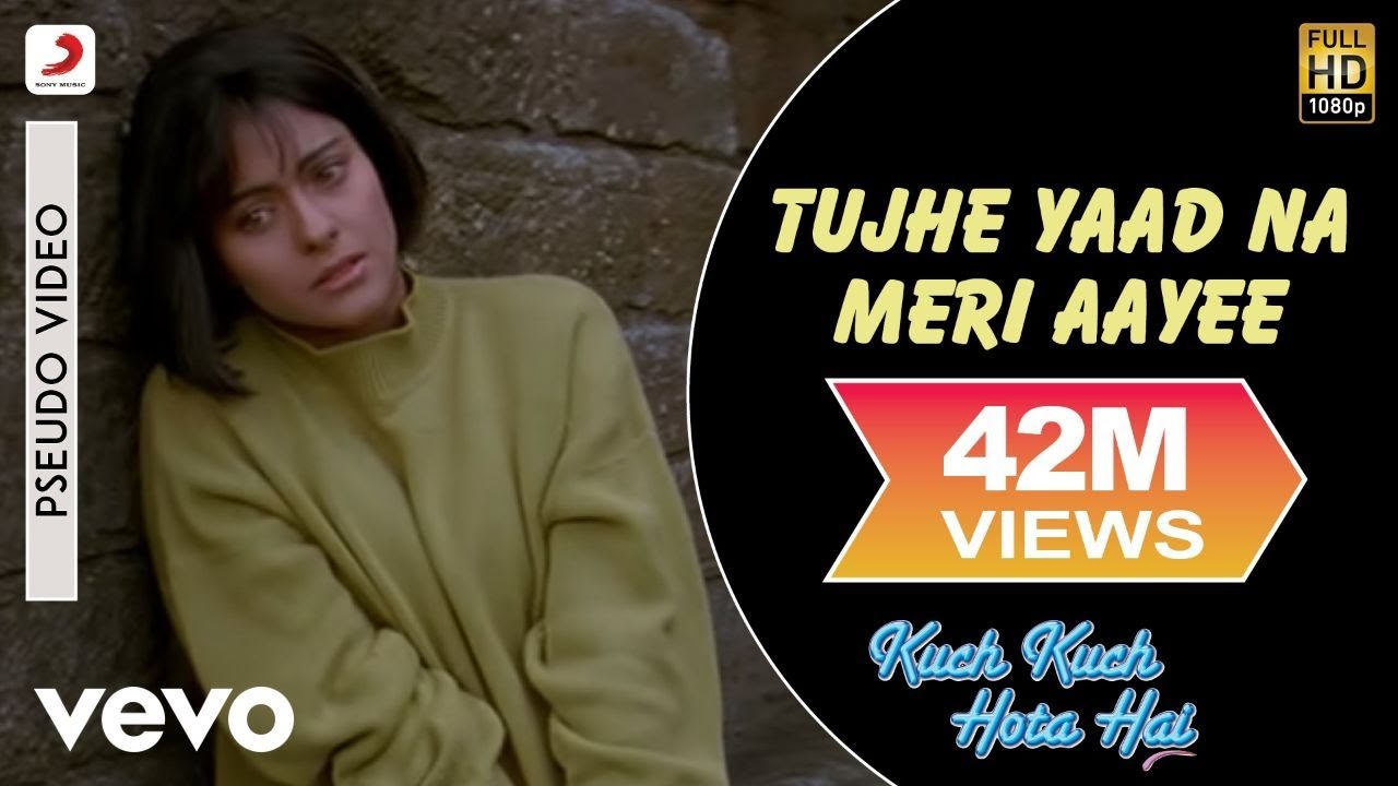 Tujhe Yaad Na Meri Aayee Best Song   Kuch Kuch Hota HaiShah Rukh KhanKajolUdit Narayan