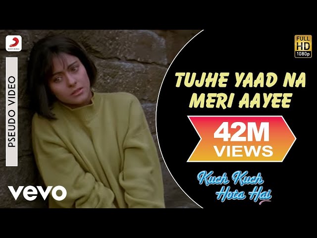 Tujhe Yaad Na Meri Aayee Best Song - Kuch Kuch Hota Hai|Shah Rukh Khan|Kajol|Udit Narayan class=