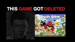 Rick Astley becoming sad (this game got deleted)