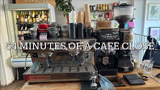 POV - Barista closes down a cafe FULL CLOSE
