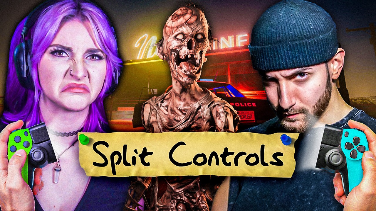 Phasmophobia SPLIT CONTROLS Challenge With My Brother...
