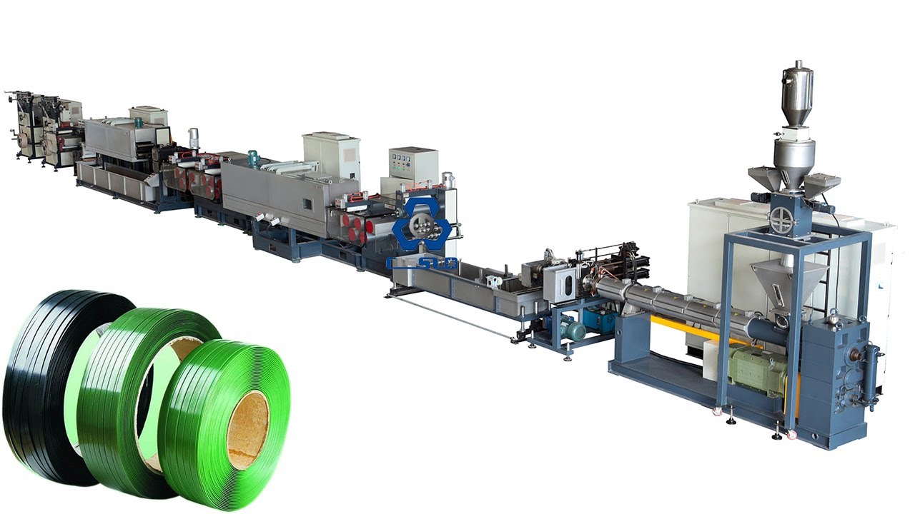 800kg per hour polyester pet strapping band strap belt production extrusion making machine extruder