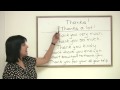 Polite English - 8 ways to say Thank You