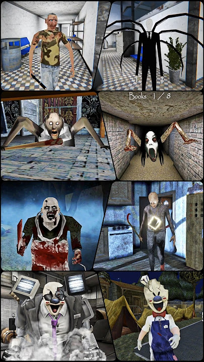 Download lagu The Twins Vs Granny Vs Slendrina Flying #jumpscarebattle