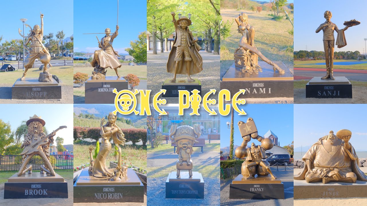 Все статуи персонажей аниме ONE PIECE в Кумамото | Влог о путешествии по Японии