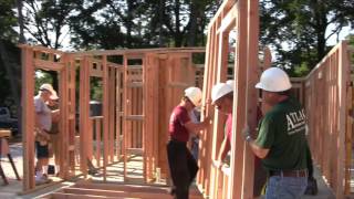 Wall Raising Day Habitat for Humanity's 101st Home