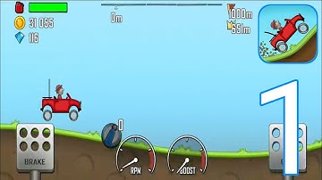 Hill Climb Racing - Gameplay Walkthrough Part 1 ( Android, iOS ) 
