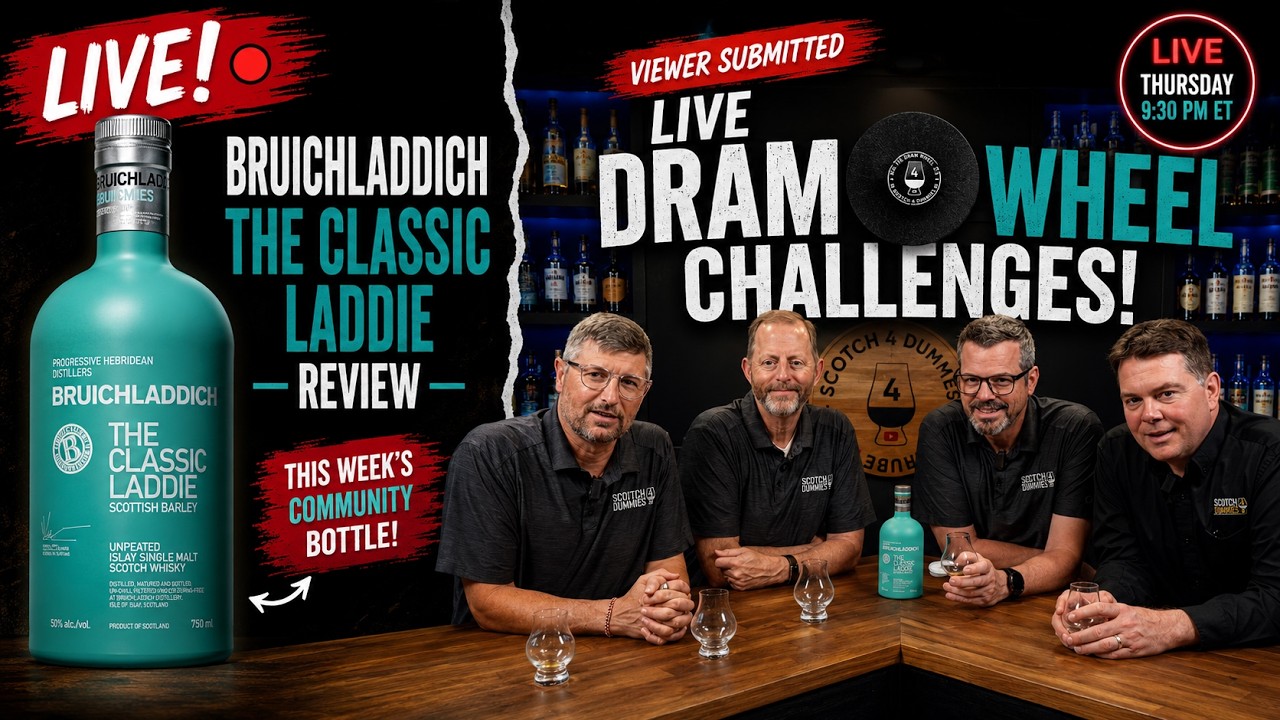 LIVE: Bruichladdich Classic Laddie Review + Viewer Dram Wheel Challenges