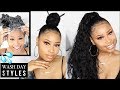 BOMB 5-MIN WASH DAY HAIRSTYLES! ➟ Quick Hair Transformations