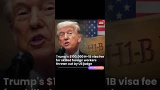visa fee imposed without Congress approval declared unlawful