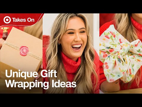 5 Easy & Unique Gift Wrapping Ideas Everyone Should Try Ft. LaurDIY | Target Takes On