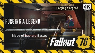 Forging a Legend - Earn the Blade of Bastet - Fallout 76 [4K]  Novice of Mysteries Subquest Ep. 64