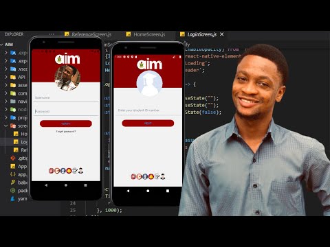 DAY1 || Building The KNUST AIM APP With React Native|| LoginScreen