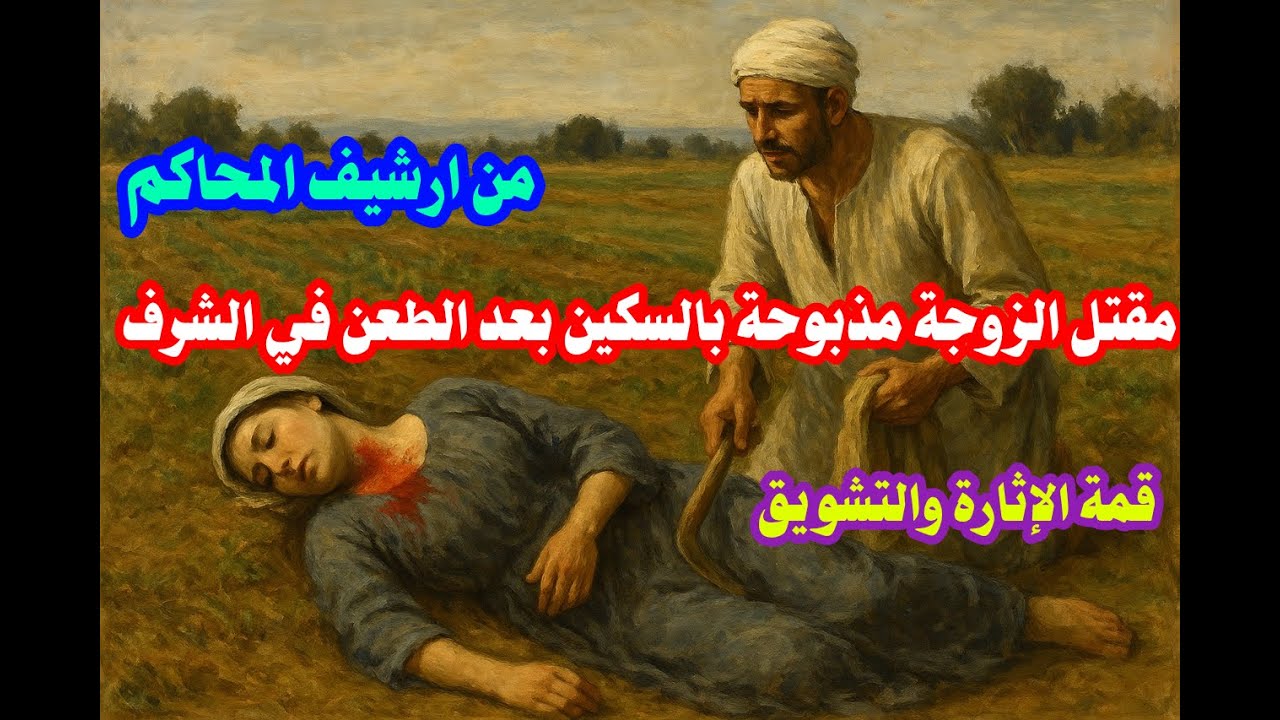 من ارشيف المحاكم حل لغز مقتل الزوجة بذبحها في الارض الزراعية والقاتل لن تتوقعوه نهائيا