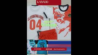 Kabaddi Jersey Custom | Sublimation Kabaddi Jersey India | Team Name Number Print | Champion Sports