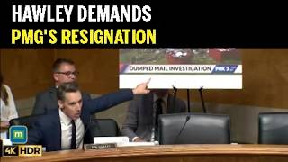 ‘Let The Record Reflect The Postmaster General Is Laughing’, Josh Hawley Slams Bonus Payouts