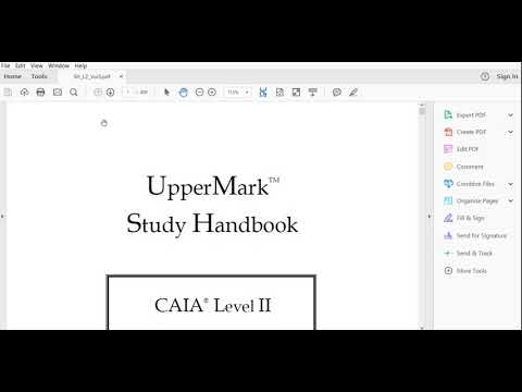 2018 CAIA Level II Uppermark Package available now