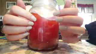 Tapping on a Glass Candle Jar ASMR