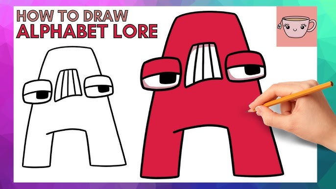 How To Draw Alphabet Lore - Lowercase Letter B