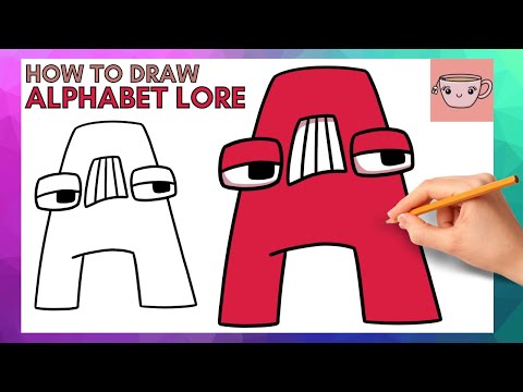 How To Draw Alphabet Lore - Lowercase Letter K