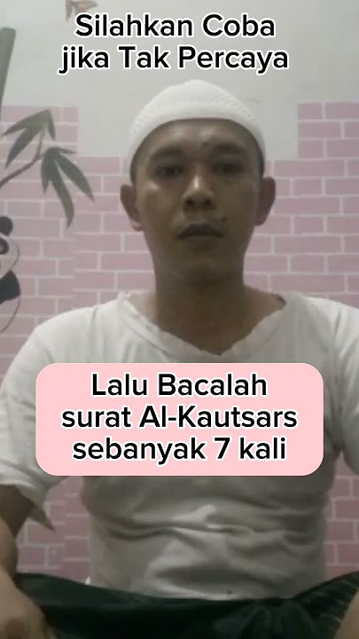 Lakukan ini Ketika Kamu Didzolimi Bacalah Surat AL KAUTSAR 7x- #amalan #doa #shorts