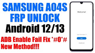 Samsung A04s FRP Bypass Android 13 | Samsung SM-A047F Google Account Unlock