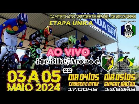 NORDESTE BRASIL BMX RACING 2024 ETAPA ÚNICA AO VIVO ( PRÉBIKE, ARO 20 E 22) NIEDSON TIBÚRCIO S.C.C..