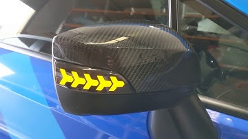 Side Mirror LED sequential dynamic indicator for 14-19 Subaru WRX STI V1 CT AutoParts