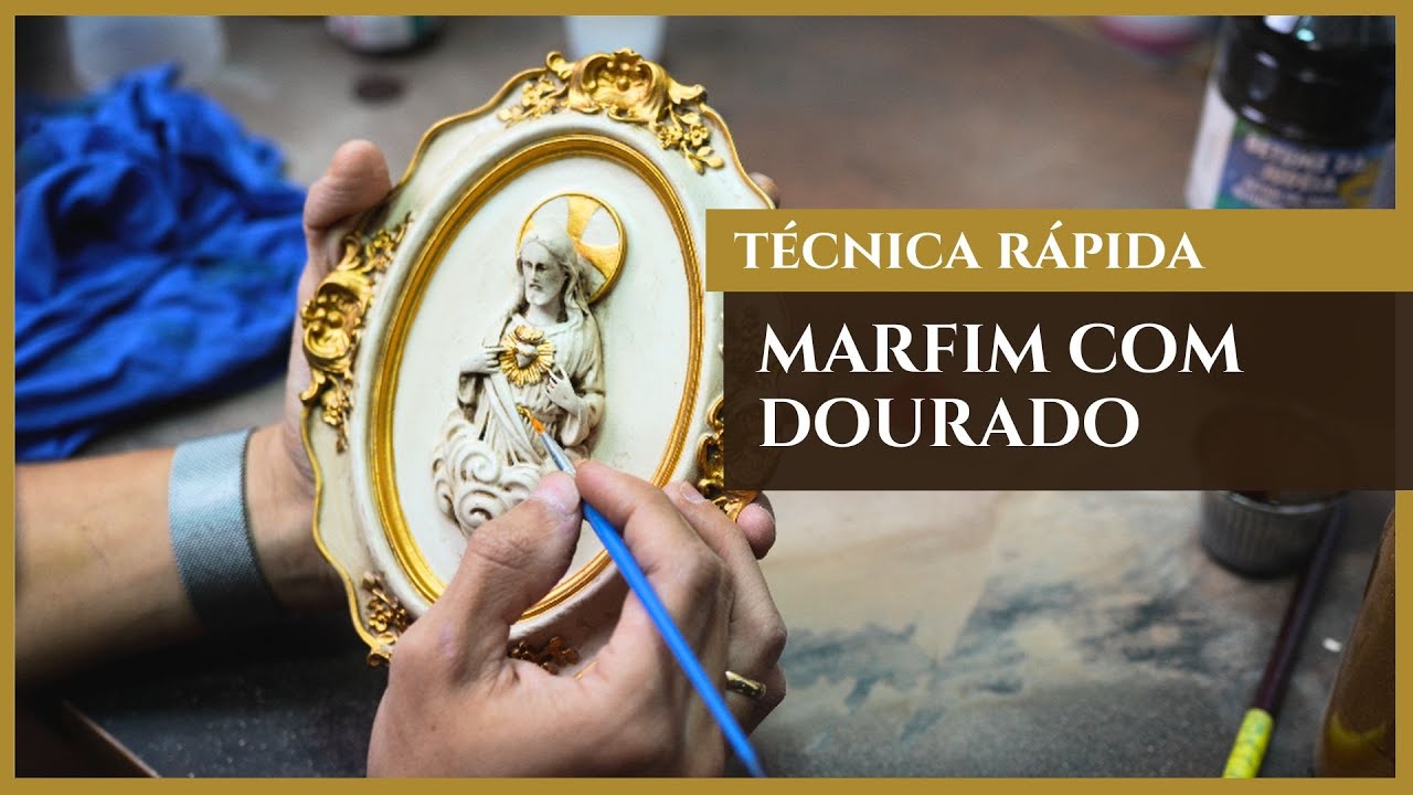 Técnica de Marfim com Dourado: Acabamento Profissional (Como fazer)